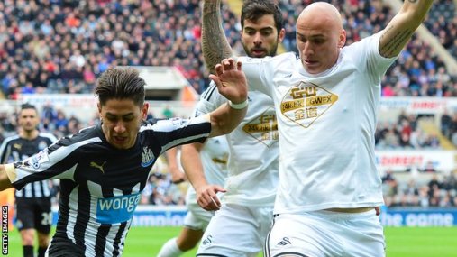 Jonjo Shelvey: Newcastle tanda £12 juta untuk Gelandang Swansea - BapakPoker